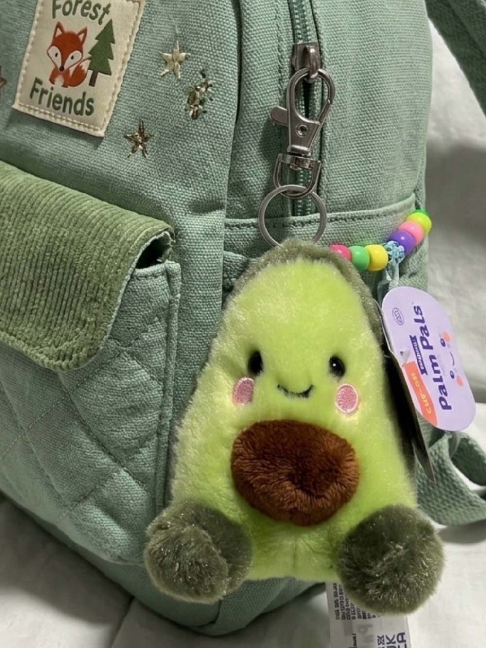 Plush Avocado Keychain Clip-on Palm Pals